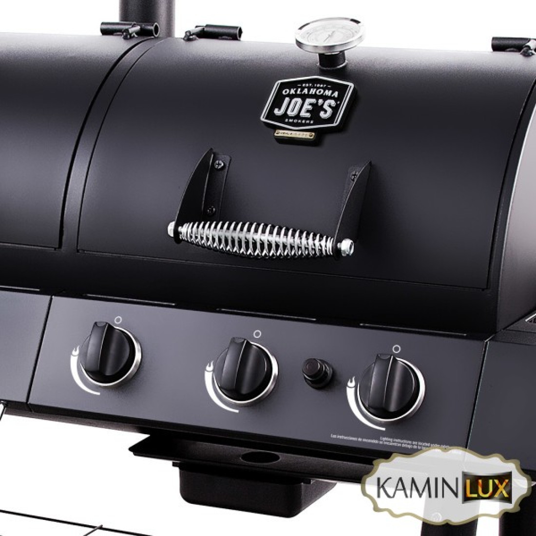 Комбінований гриль-коптильня Oklahoma Joe’s Longhorn Combo Charcoal/Gas Smoker & Grill
