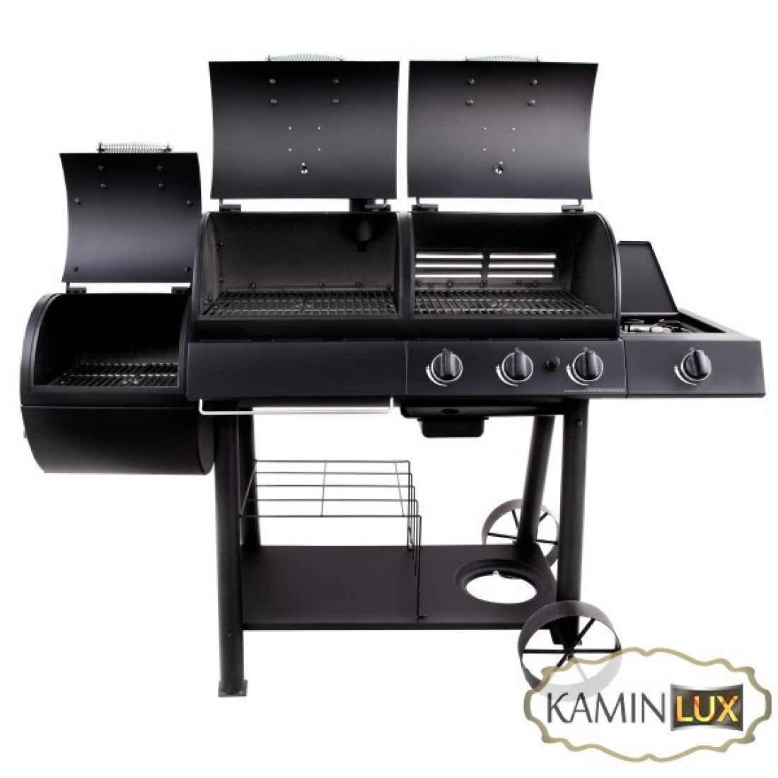 Комбінований гриль-коптильня Oklahoma Joe’s Longhorn Combo Charcoal/Gas Smoker & Grill