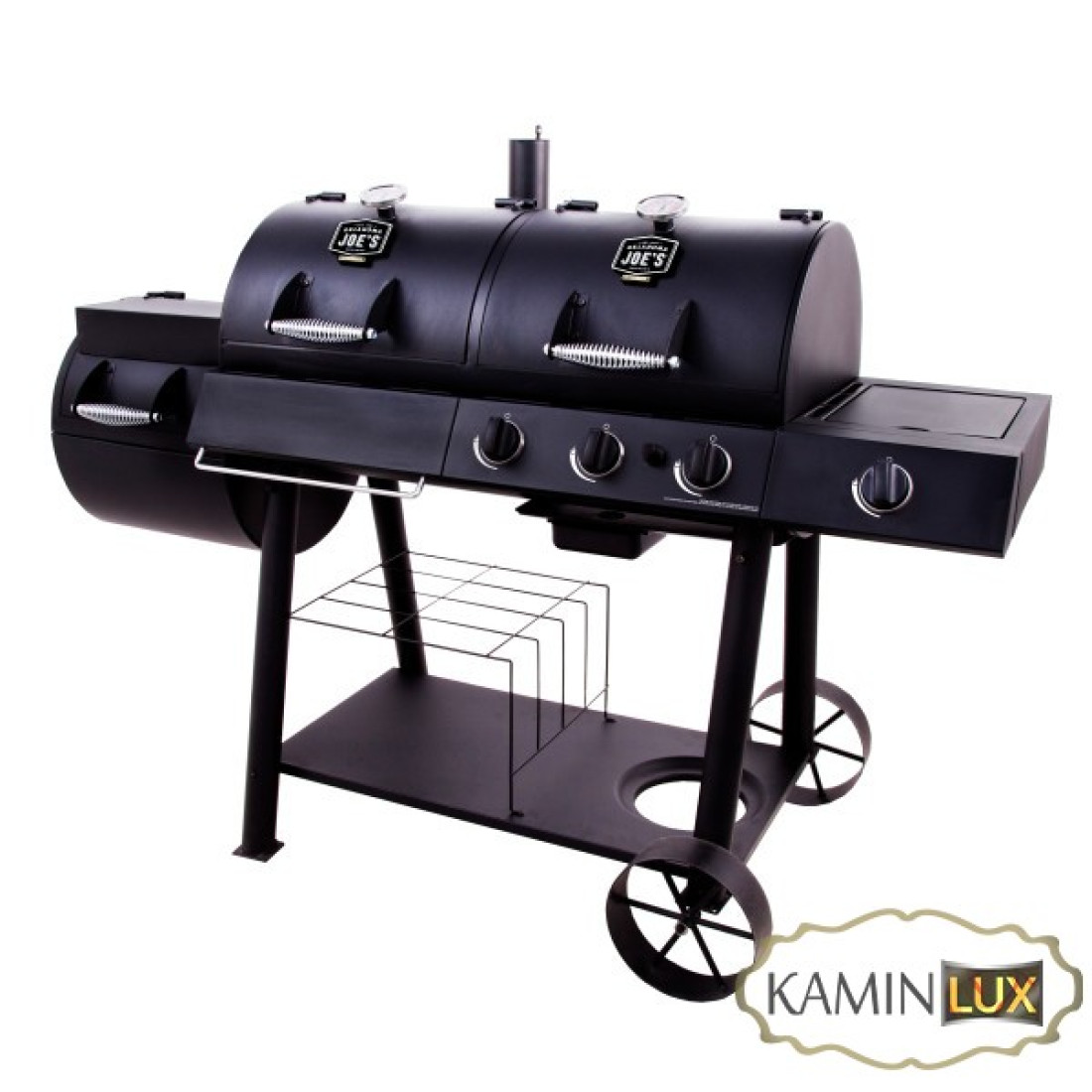 Комбінований гриль-коптильня Oklahoma Joe’s Longhorn Combo Charcoal/Gas Smoker & Grill