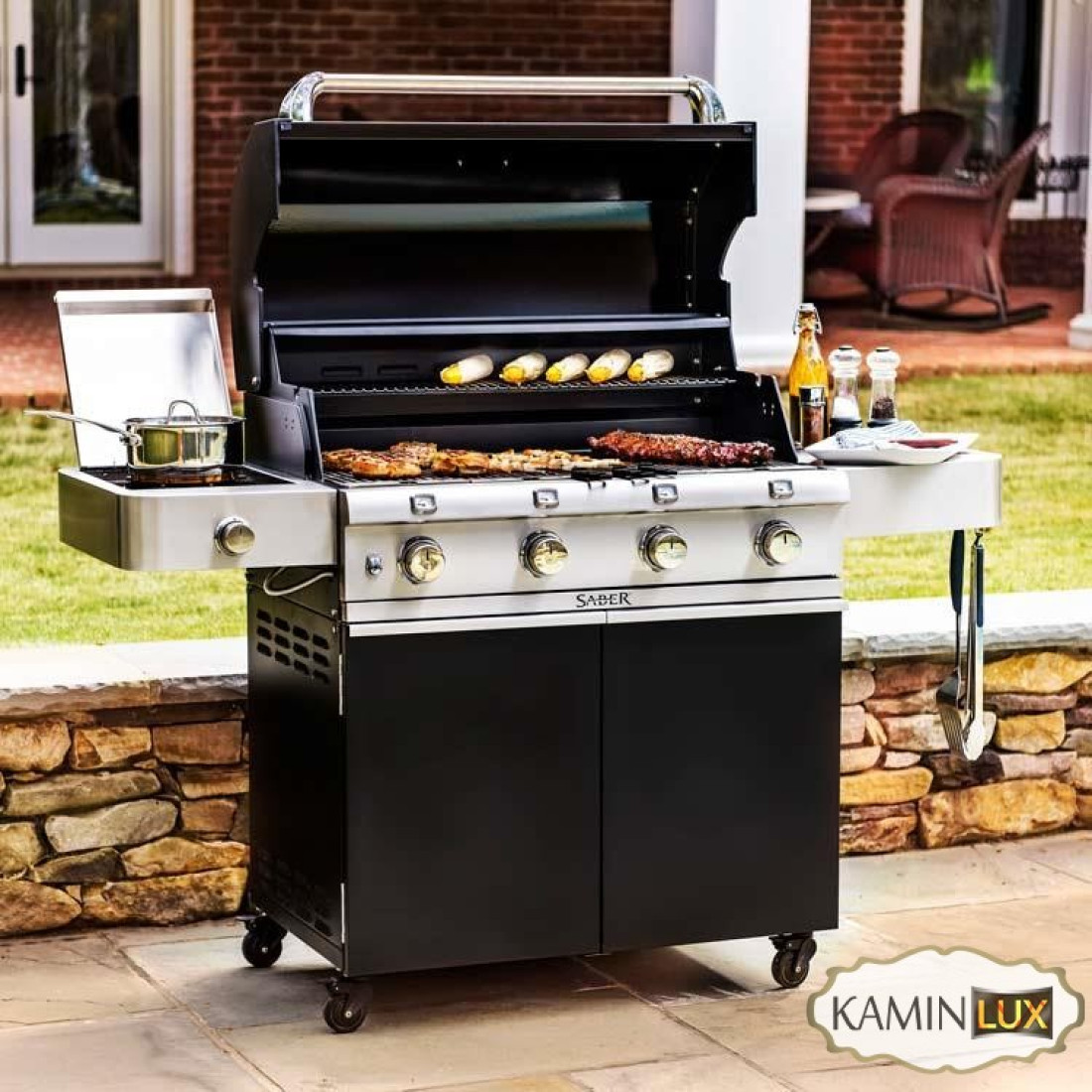 Газовий гриль Saber CAST-670 BLACK