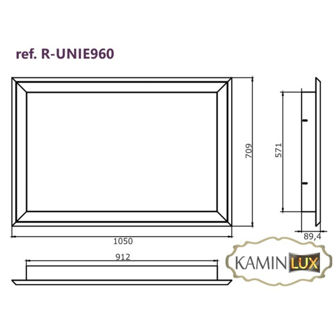 Рама для каміна UNIFLAM 960 EVO