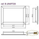 Рама для каміна UNIFLAM 720 PRESTIGE нержавейка