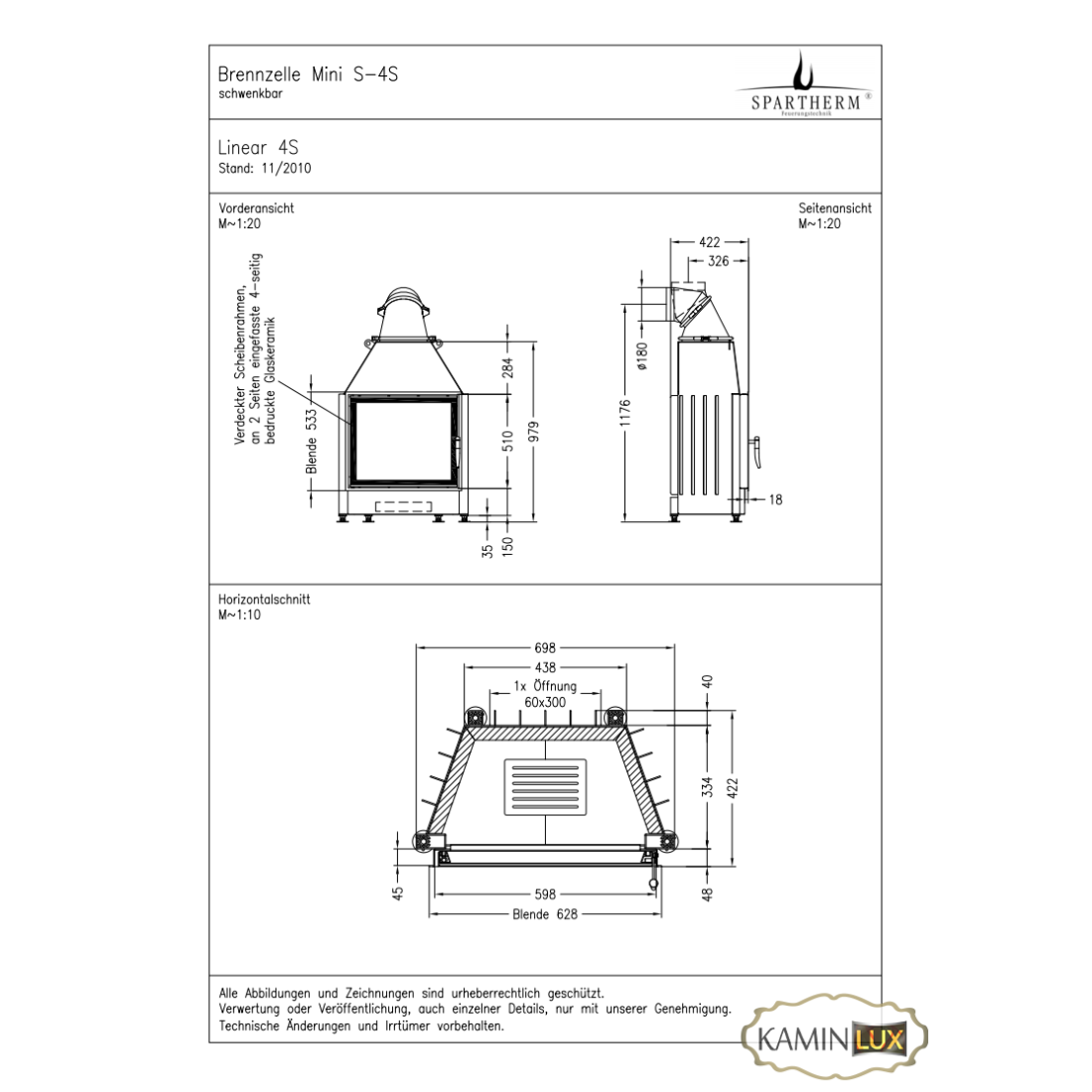 Каминная топка Spartherm Mini S