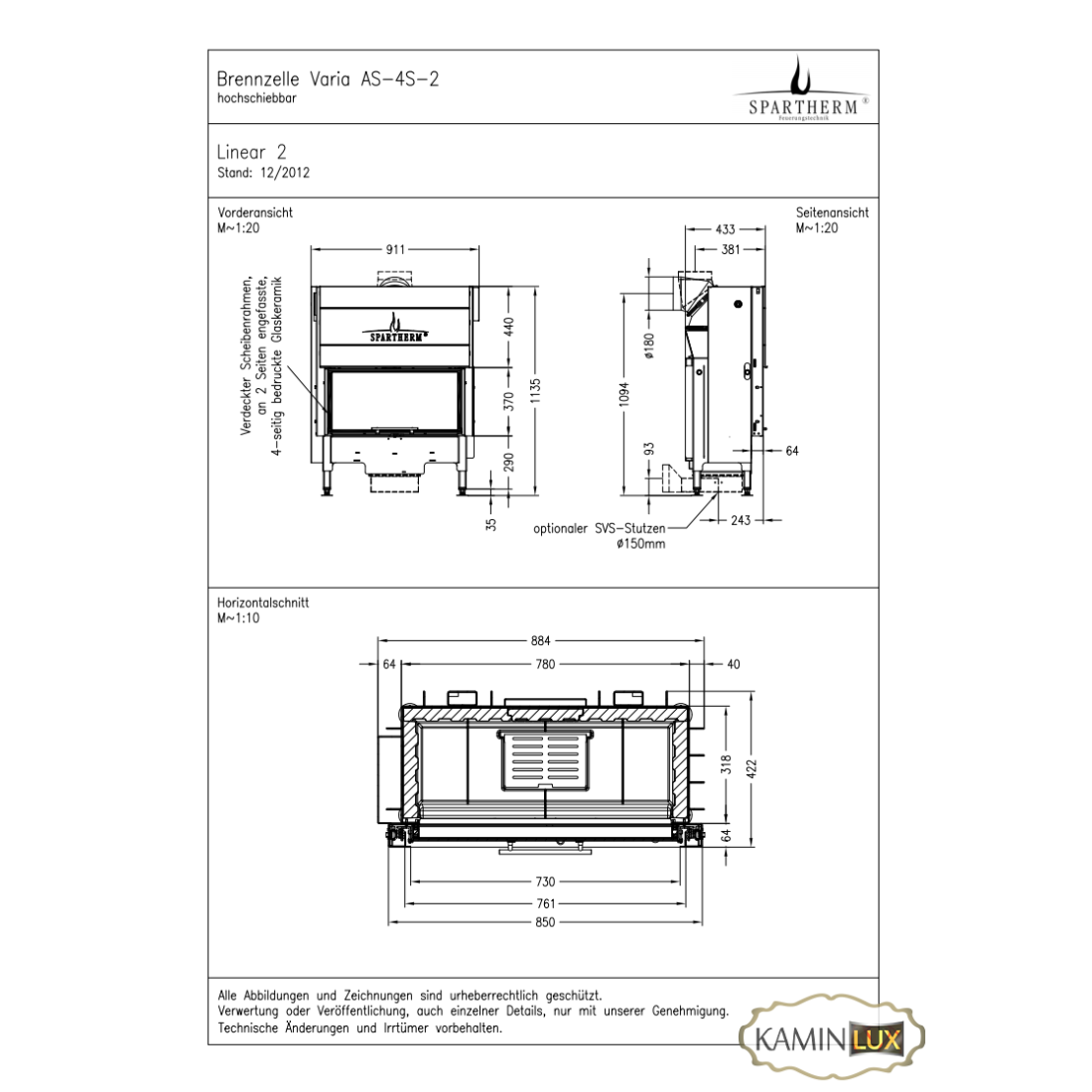 Каминная топка Spartherm Varia ASh