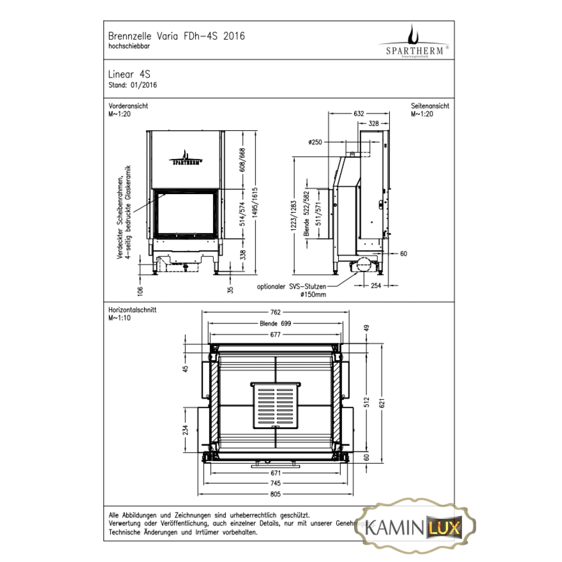 Каминная топка Spartherm Varia FDh