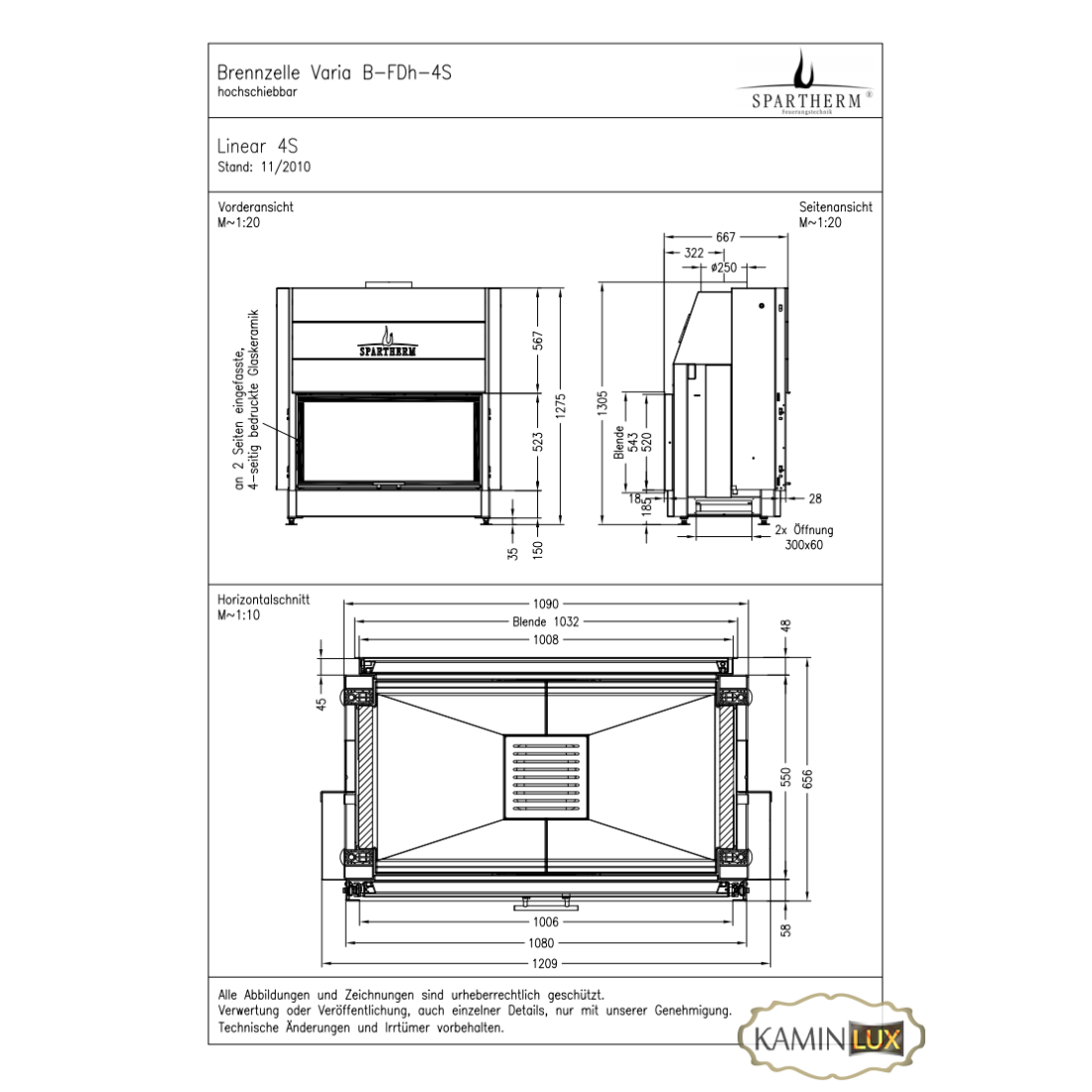 Каминная топка Spartherm Varia B-FDh