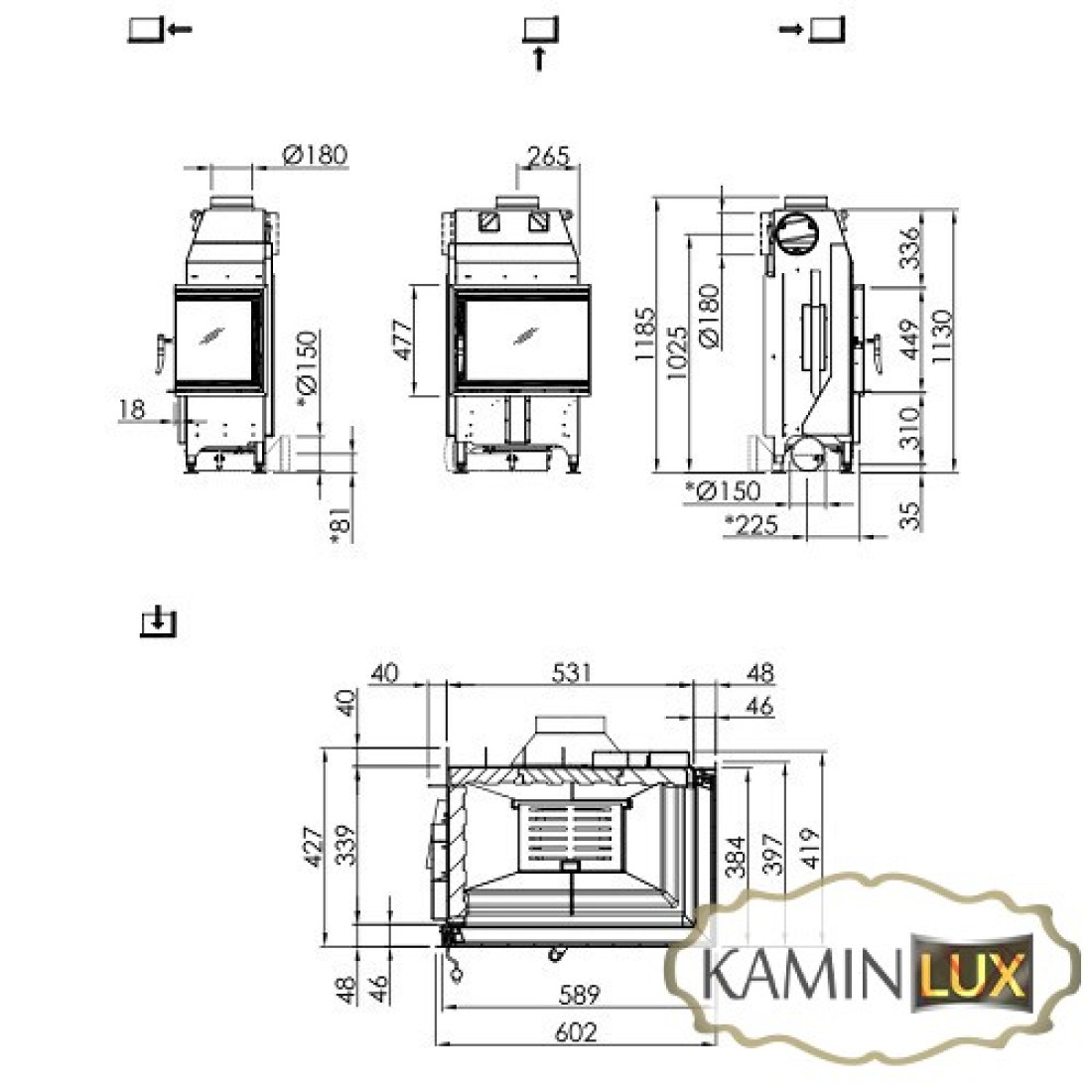 Каминная топка Spartherm Varia 2L-62