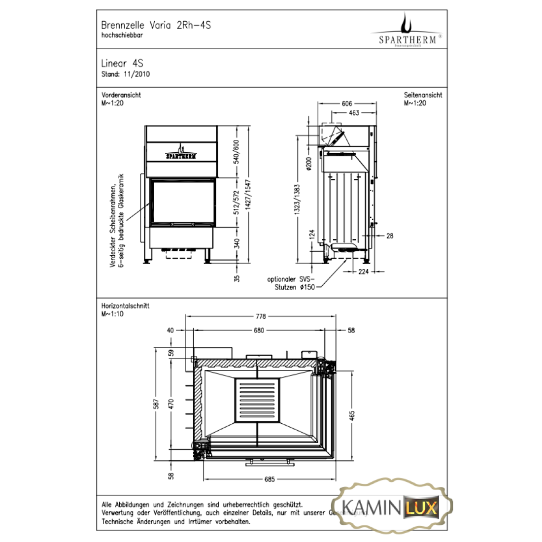 Камінна топка Spartherm Varia 2Rh