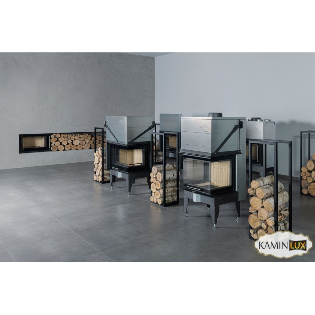 Каминная топка UNIFLAM 860 DURO левое стекло гильотина