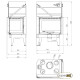 Каминная топка UNIFLAM 760 DURO правое стекло гильотина