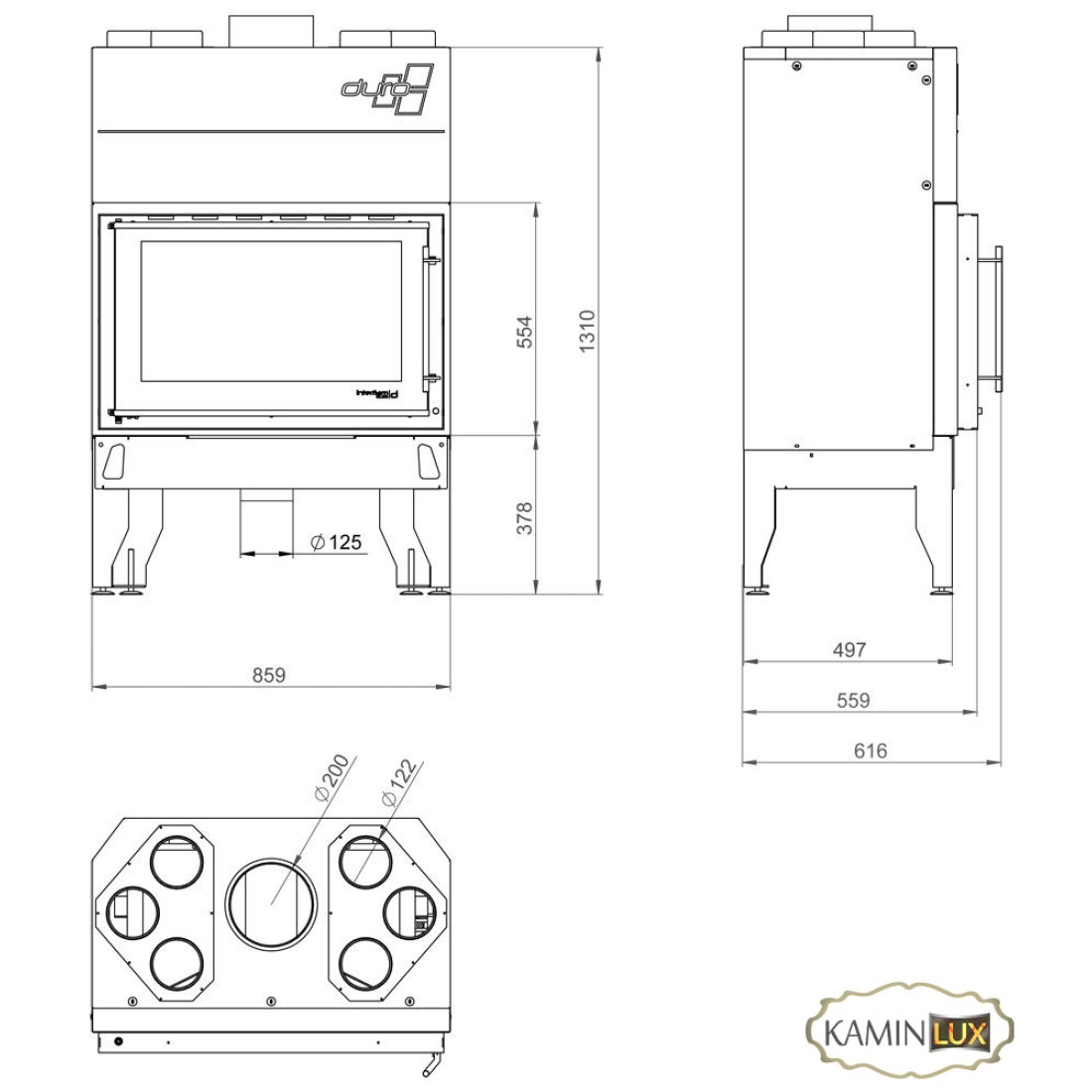 Камінна топка UNIFLAM 860 DURO