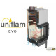 Каминная топка UNIFLAM 760 EVO LBS левое изогнутое стекло