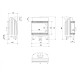 Камінна топка KRATKI BLANKA 670/570 12 ліва BS