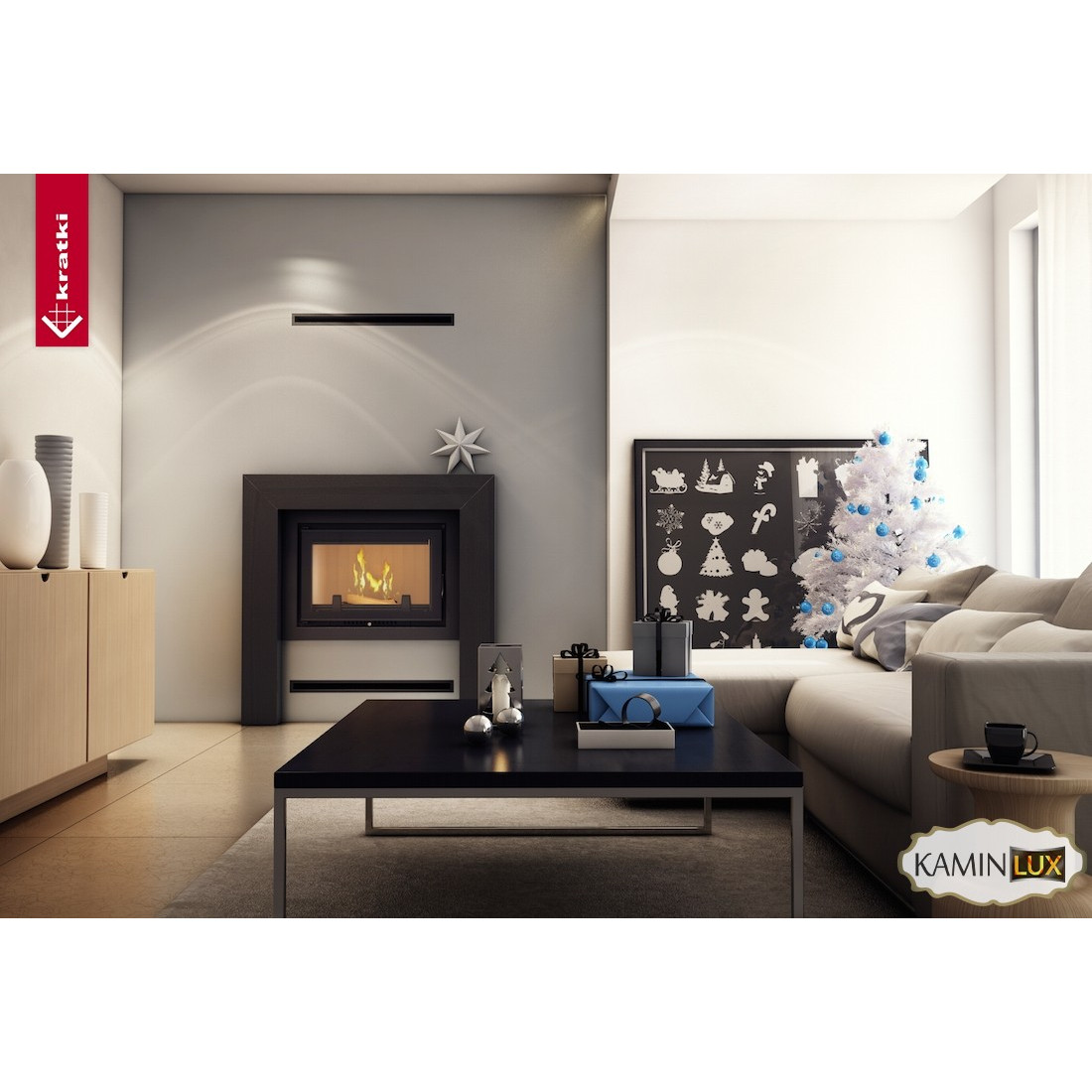 Каминная топка KRATKI OLIWIA PW 17 DECO