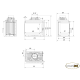 Камінна топка KRATKI SIMPLE M/S ліва BS