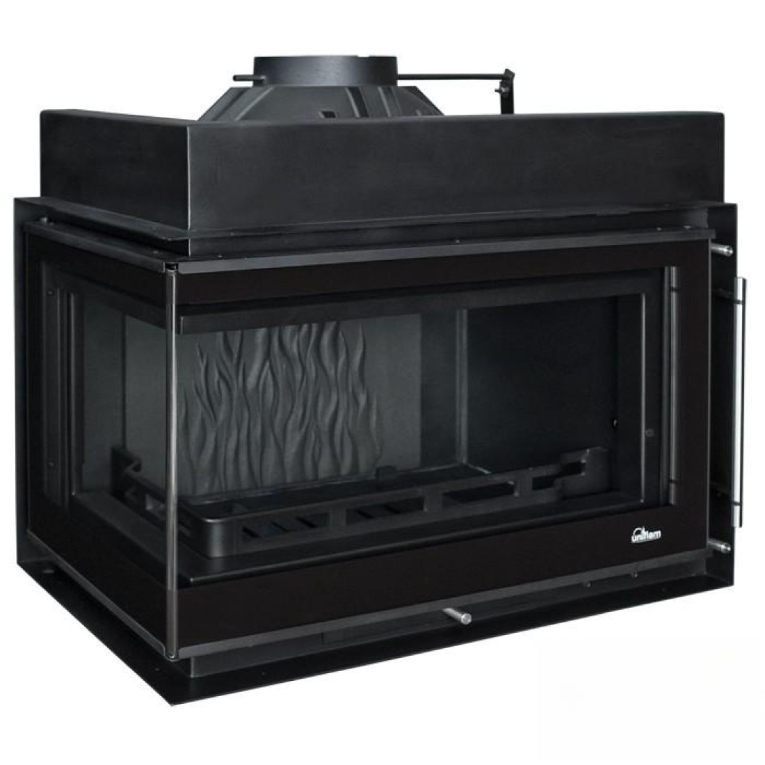 Каминная топка UNIFLAM 850 PRESTIGE LBS левое изогнутое стекло