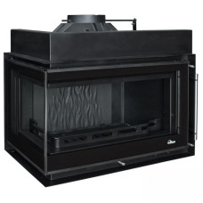 Камінна топка UNIFLAM 850 PRESTIGE LBS ліве вигнуте скло