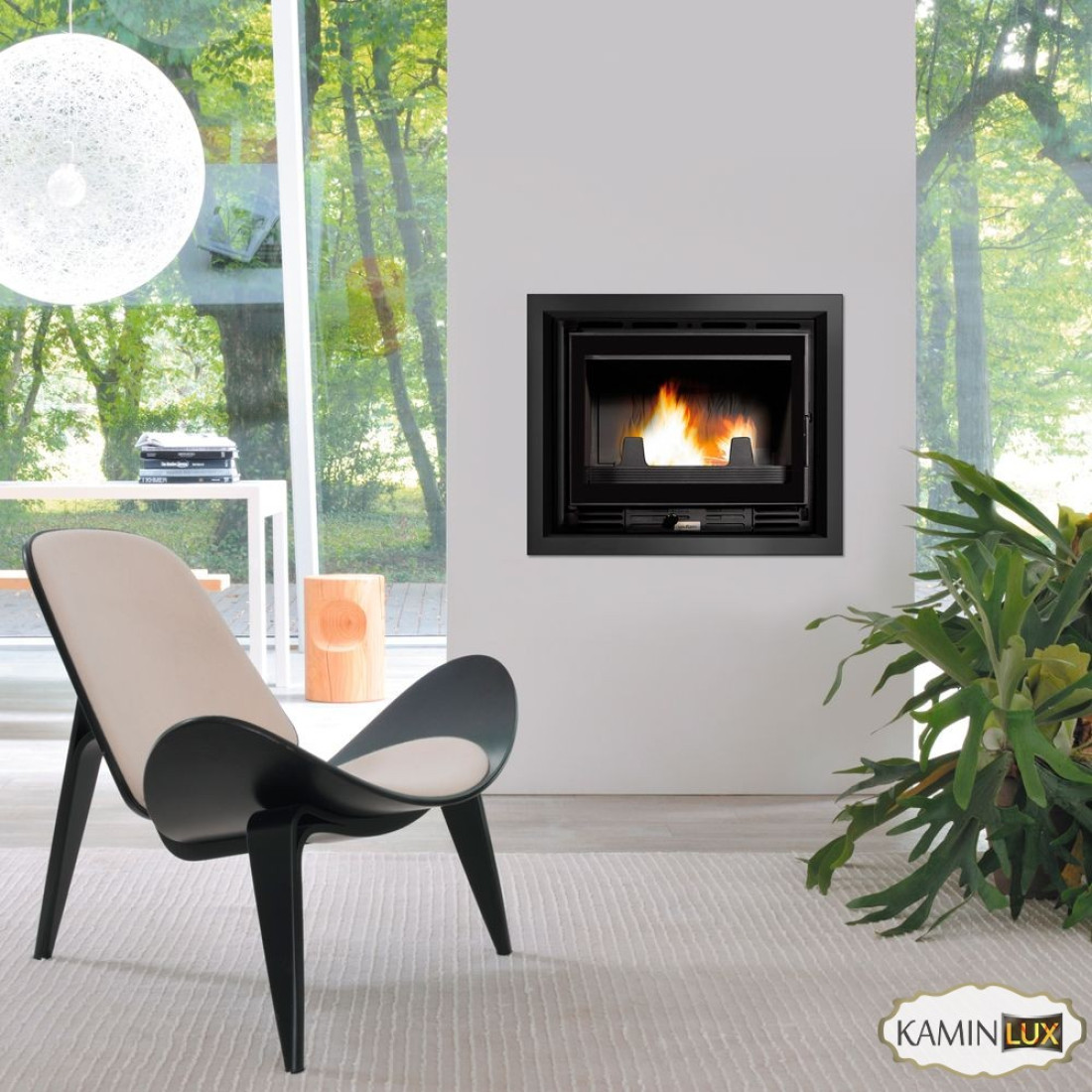 Каминная топка UNIFLAM 600 PLUS ECO с шибером