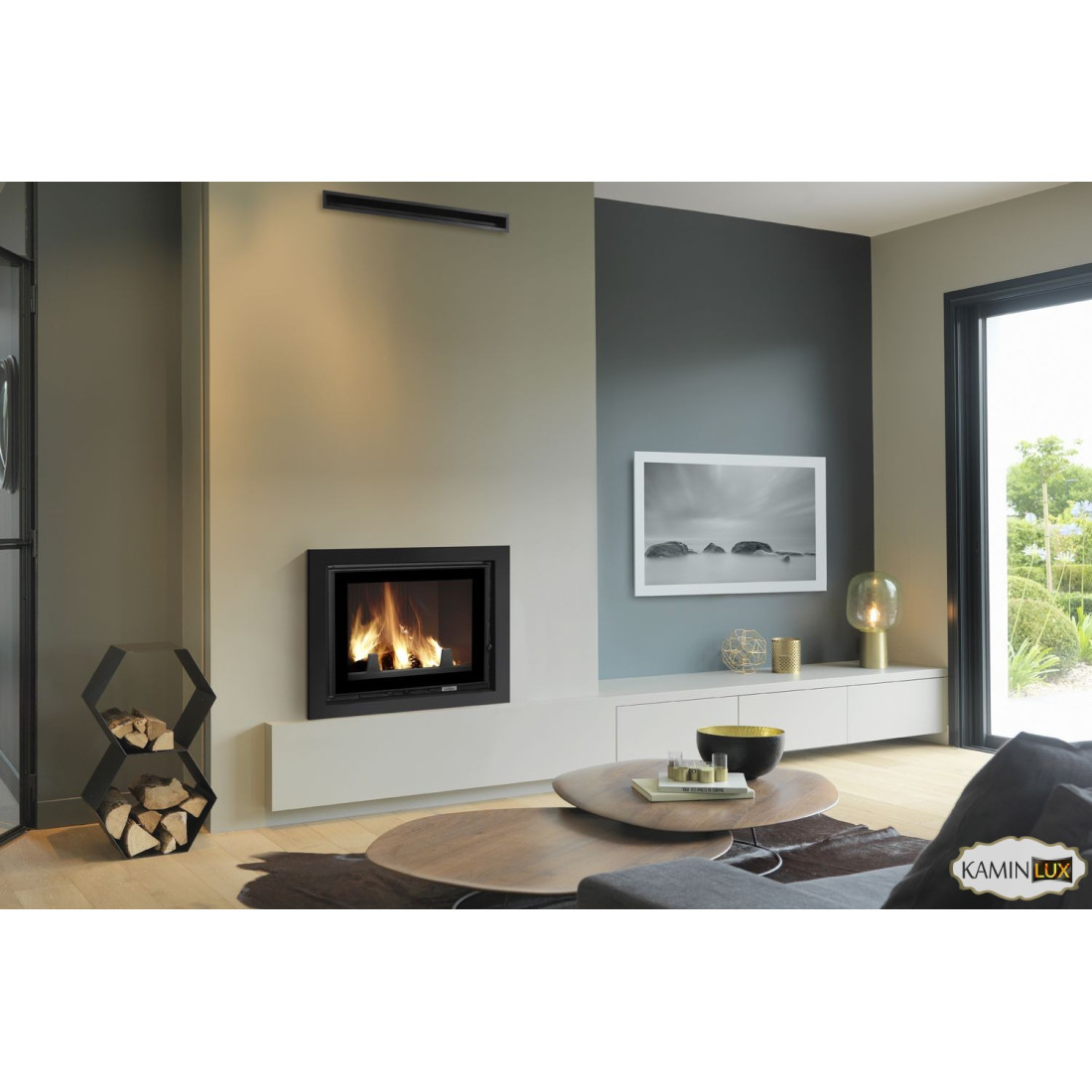 Каминная топка UNIFLAM 700 PLUS ECO с шибером
