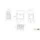Каминная топка KRATKI ZUZIA ECO 12 левая BS DECO