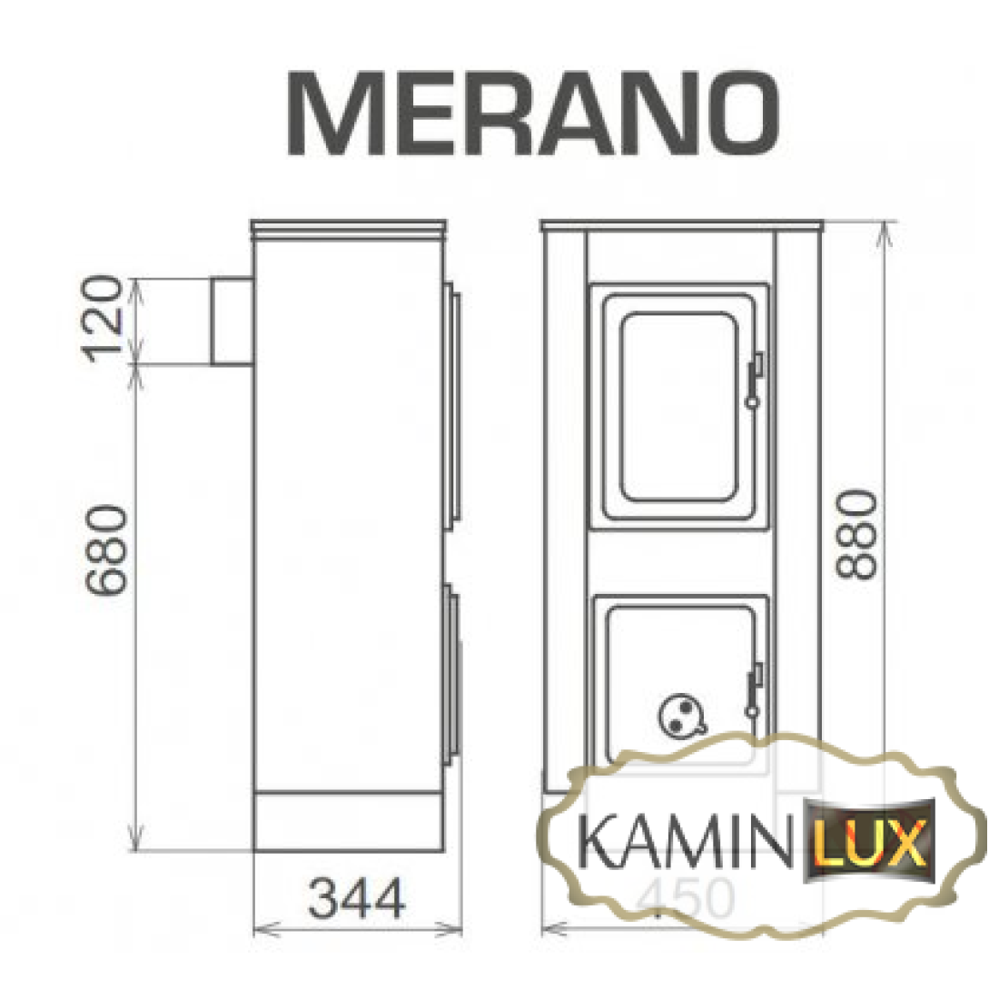 Стальная печь THORMA Merano