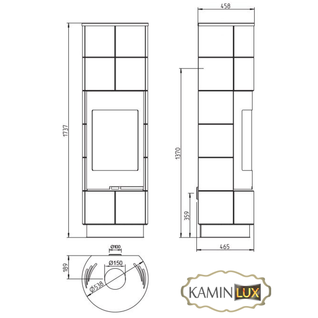 Стальная печь THORMA Delia Ceramic Standart