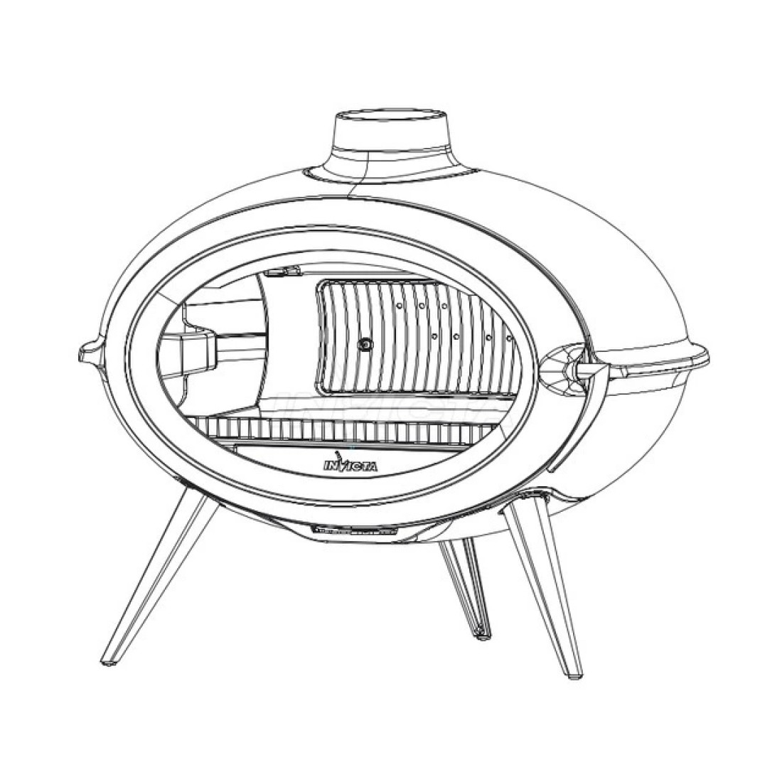 Чугунная печь Invicta BRIO