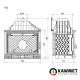 Каминная топка KAWMET W1 Feniks (18 kW)