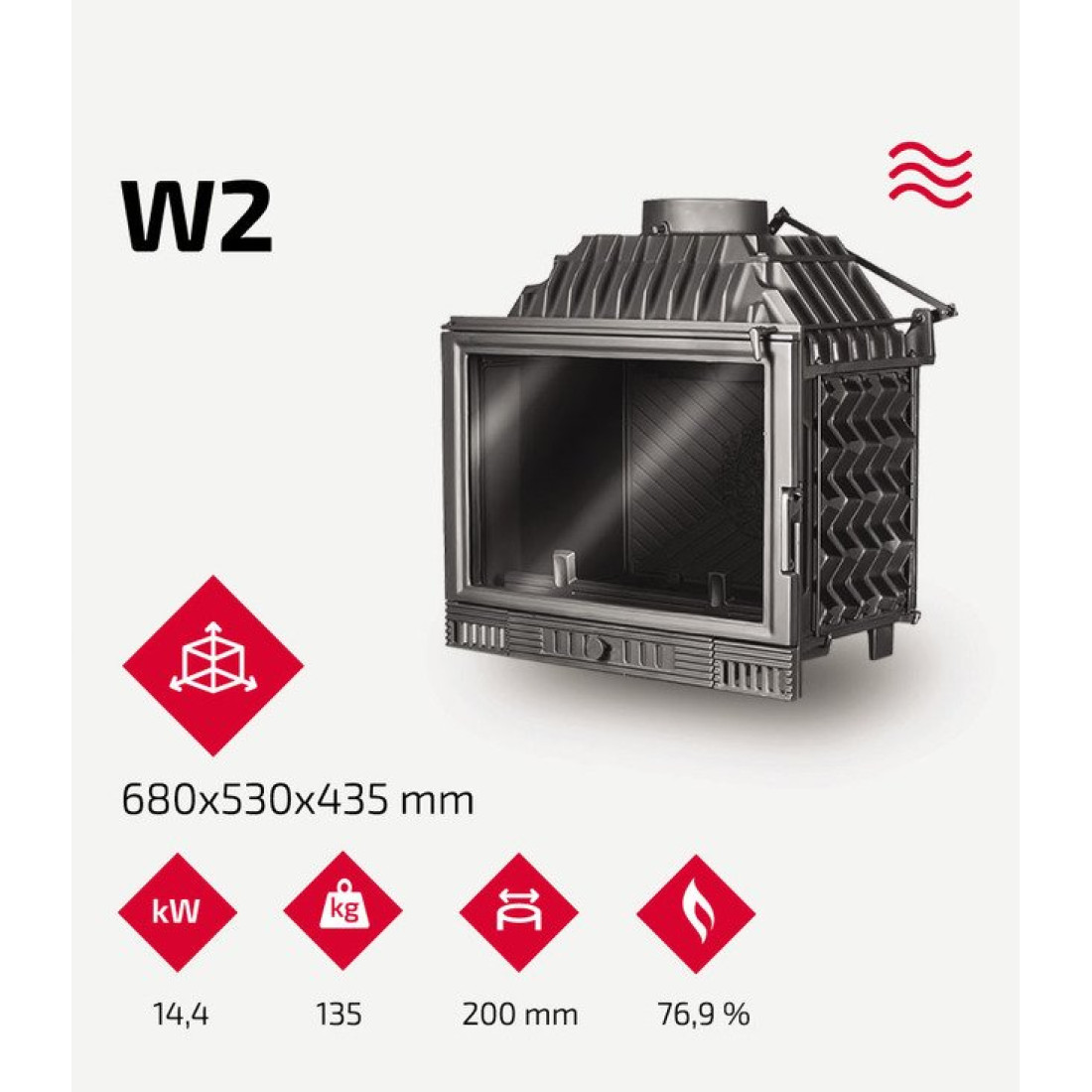 Каминная топка KAWMET W2 (14,4 kW)