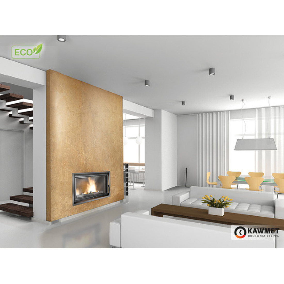 Камінна топка KAWMET W15 (13.5 kW) ECO