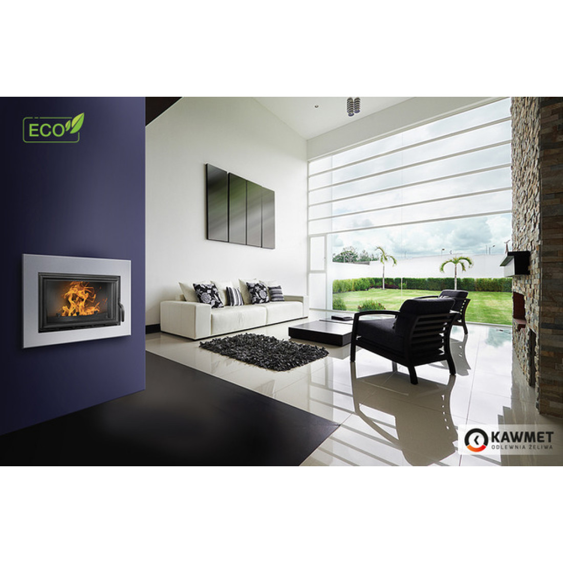Камінна топка KAWMET W15 (9.4 kW) EСO