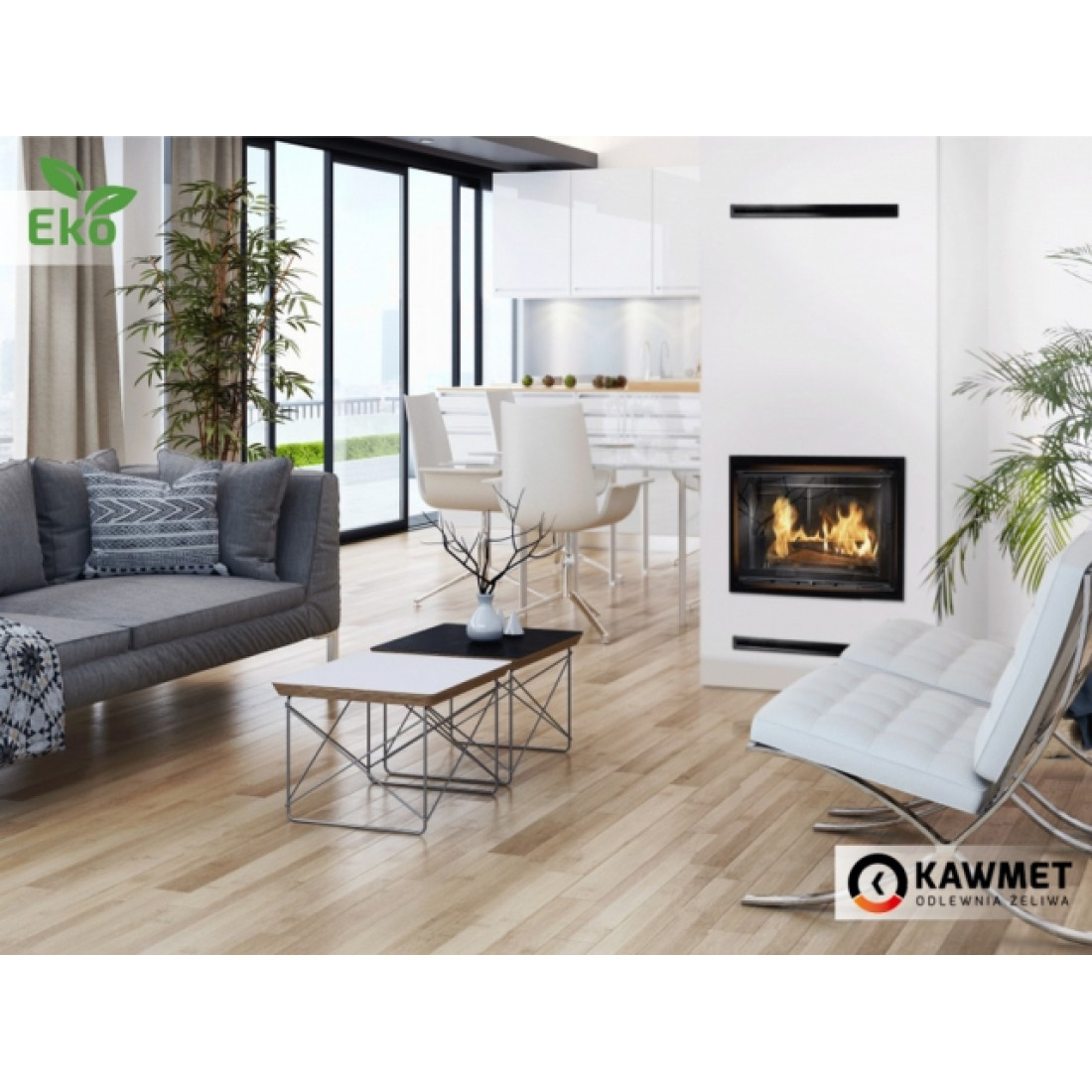 Камінна топка KAWMET W17 Dekor (16.1 kW) EСO