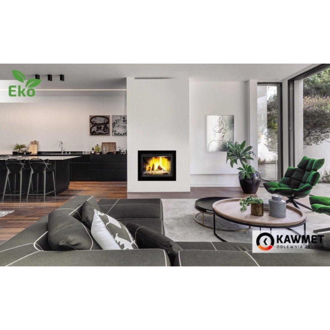 Каминная топка KAWMET W17 (12.3 kW) EСO