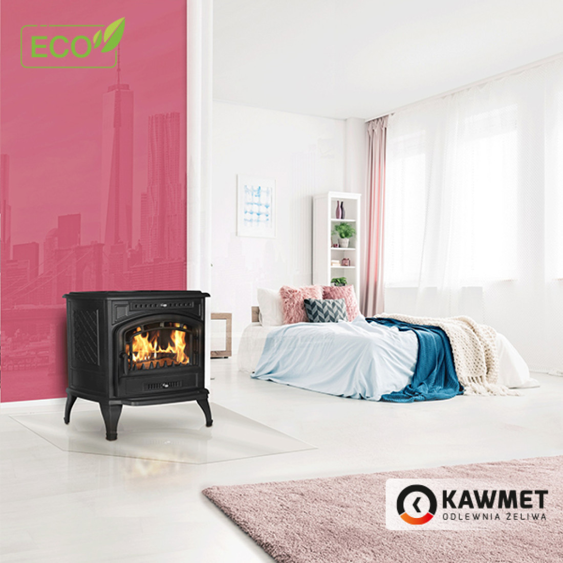 Чавунна піч KAWMET P7 (9.3 kW) ECO