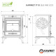 Чугунная печь KAWMET P10 (6.8 kW) ECO