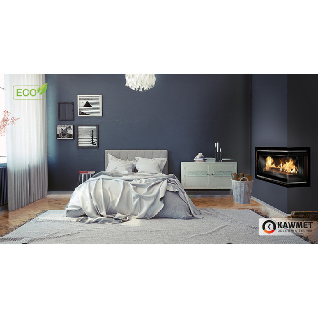 Каминная топка KAWMET W16 PB (13.5 kW) ECO