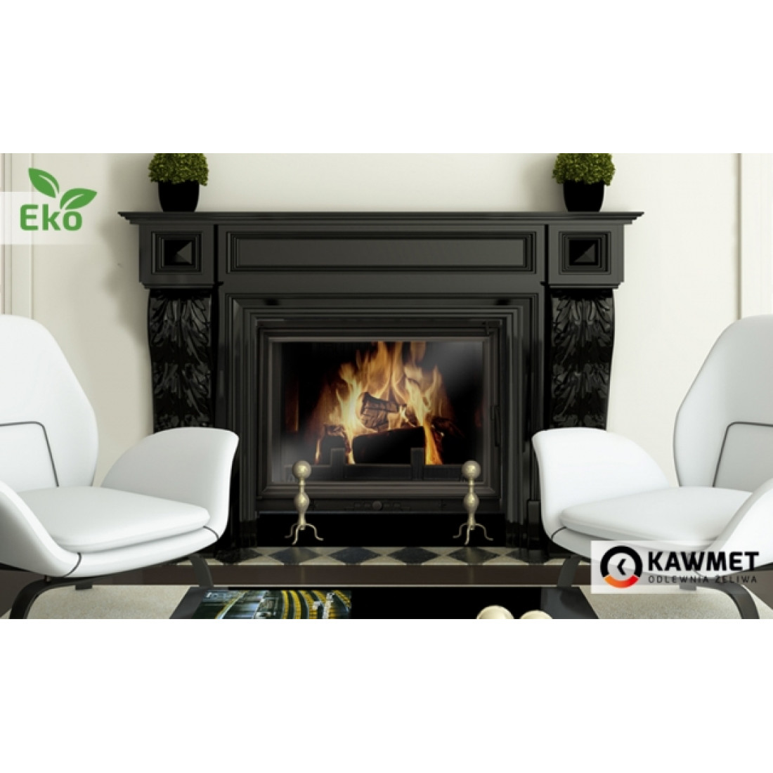 Камінна топка KAWMET W8 (17.5 kW) EСO