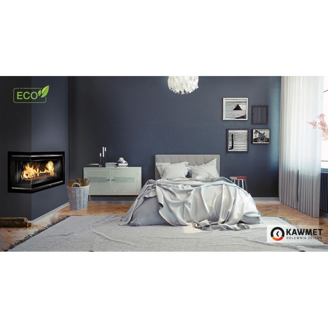 Камінна топка KAWMET W16 LB (13.5 kW) ECO