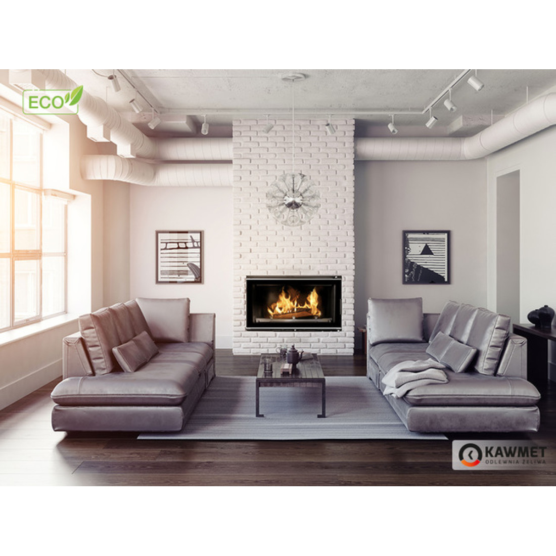 Каминная топка KAWMET W16 (16,3 kW) ECO