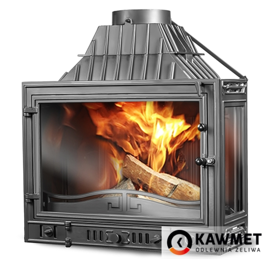 Каминная топка KAWMET W3 с правым боковым стеклом (16.7 kW)