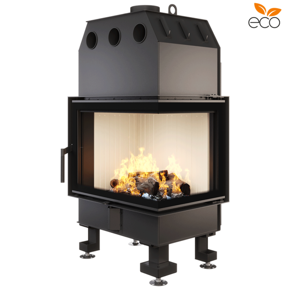Каминная топка угловая SAVEN Energy 65х50х47R (14,5 kW) ECO
