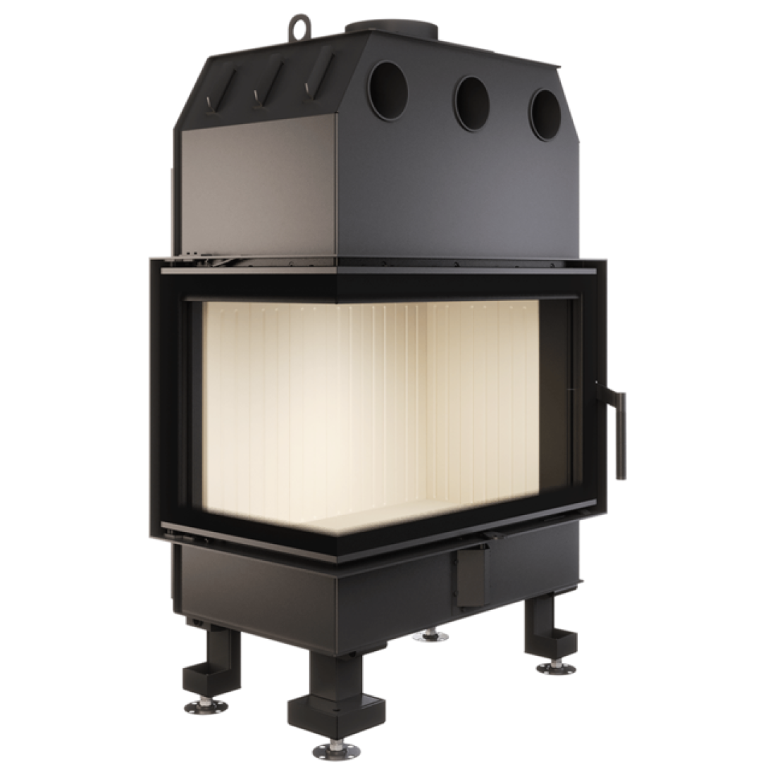 Каминная топка угловая SAVEN Energy 75х50х47L (15,1 kW) ECO
