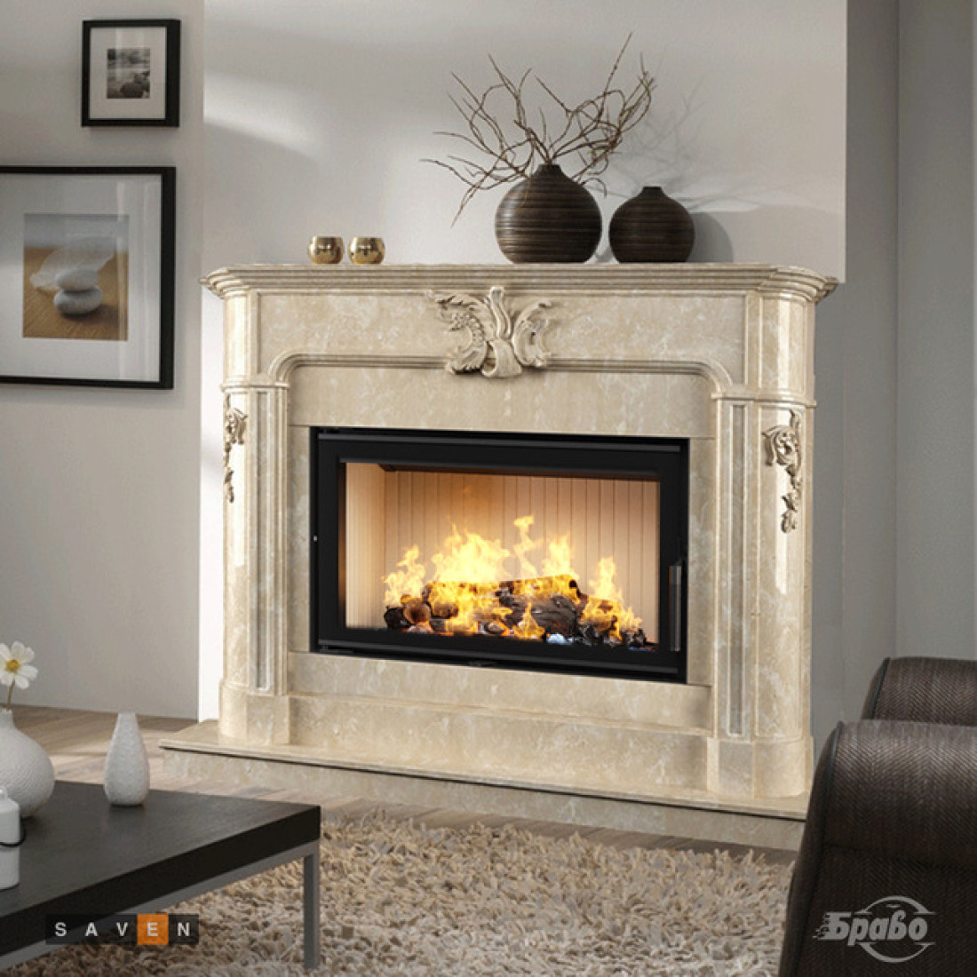 Камінна топка SAVEN Energy 80х50 (17,0 kW) ECO