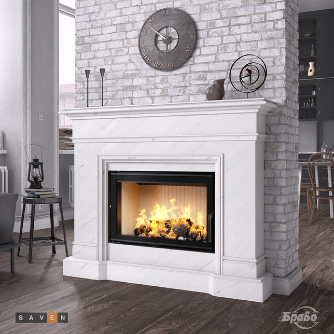 Камінна топка SAVEN Energy 80х50 (17,0 kW) ECO