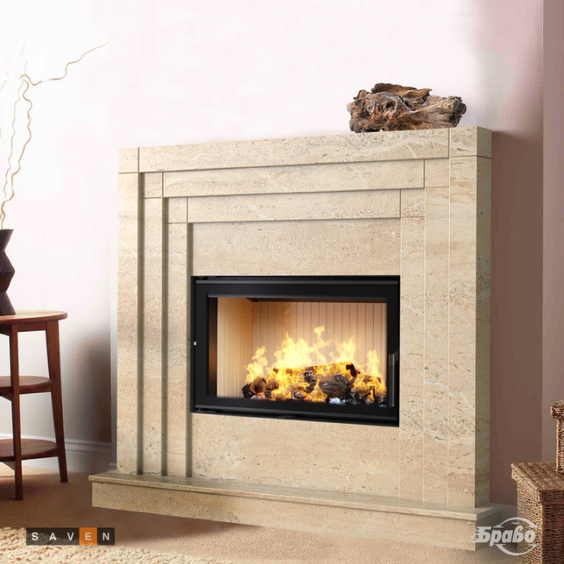 Каминная топка SAVEN Energy 80х50 (17,0 kW) ECO