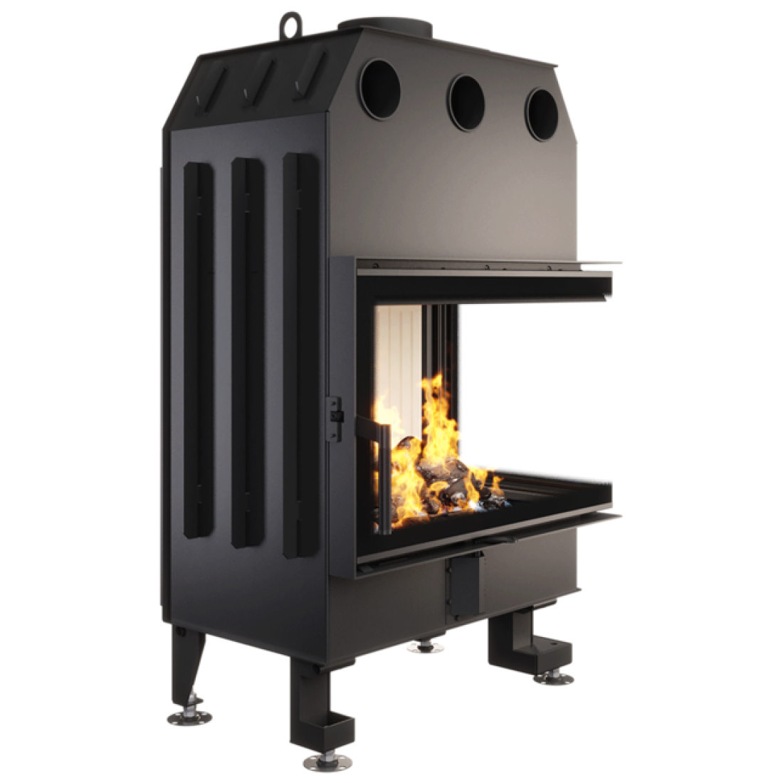 Каминная топка угловая SAVEN Energy 75х50х47R (15,1 kW) ECO