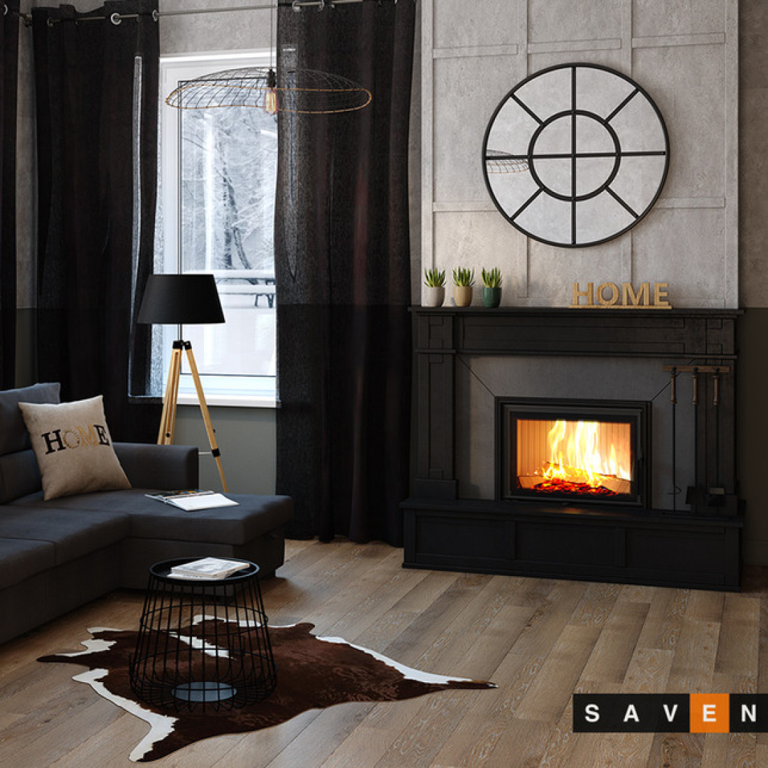 Каминная топка SAVEN Energy 70х50 (15,1 kW) ECO