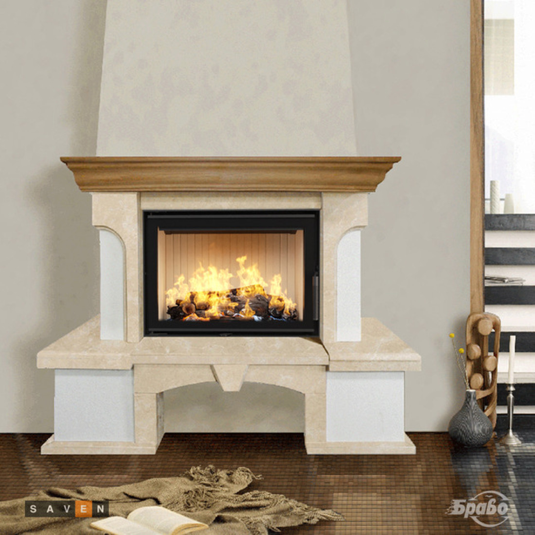 Камінна топка SAVEN Energy 70х50 (15,1 kW) ECO