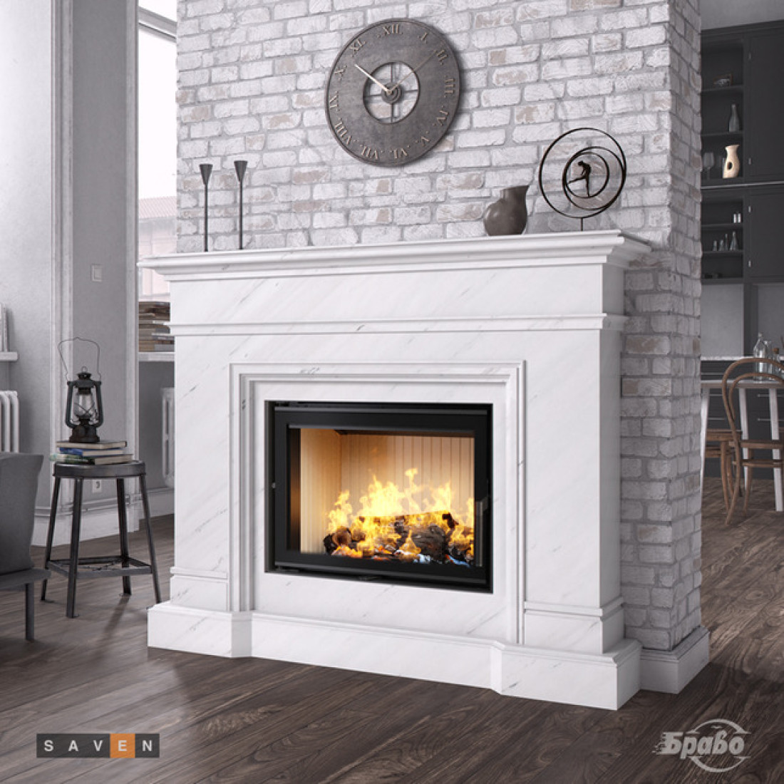 Камінна топка SAVEN Energy 70х50 (15,1 kW) ECO