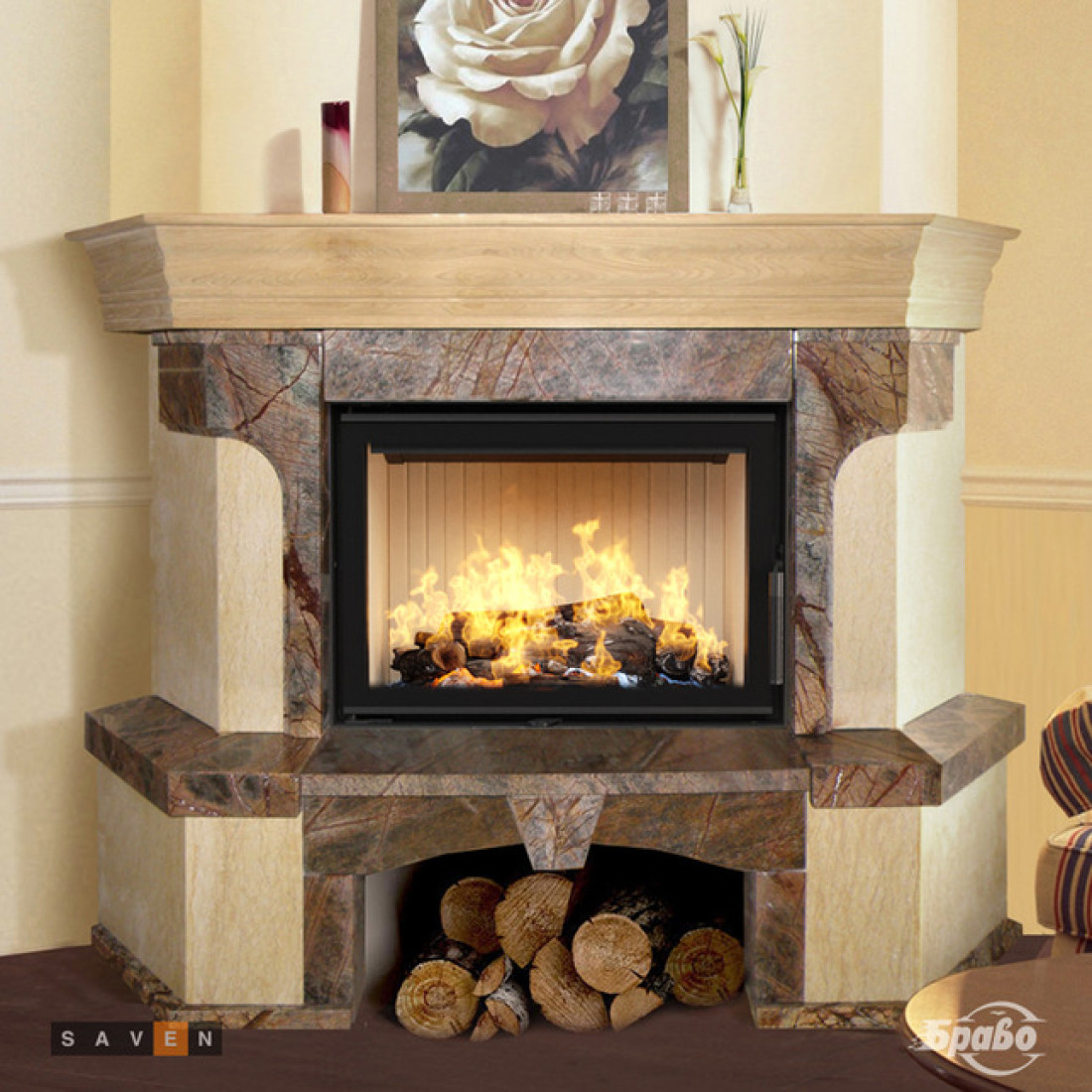 Каминная топка SAVEN Energy 70х50 (15,1 kW) ECO